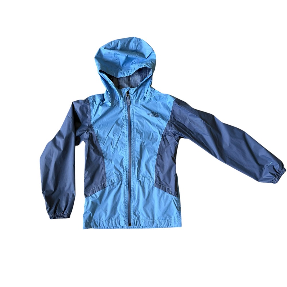 The North Face Zipline Rain Jacket Girl's  Size M 10/12 Provence Blue